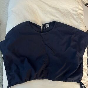 H&M Dark Blue Crop Top